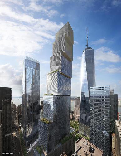 ValerioCNN's tweet photo. FINAL World Trade Center tower revealed. Not a fan. King Kong staircase #TwoWorldTradeCenter http://t.co/lqVfaCflpL http://t.co/0gnYQ3iwjb