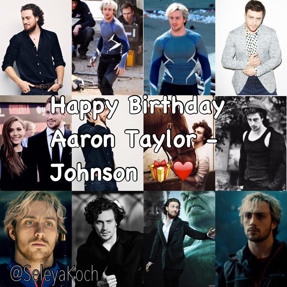 Happy Birthday Aaron Taylor - Johnson  I hope you will be back in Avengers 3 because Quicksilver is so cute 