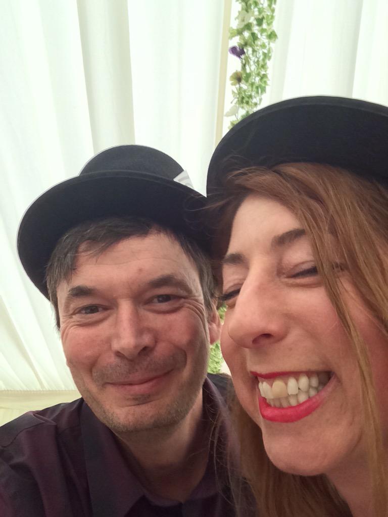 Beathhigh's tweet photo. A couple of toppers. Mr Ian Rankin and Ms @jennycolgan at @valmcdermid's birthday party. http://t.co/73NLJgavnT