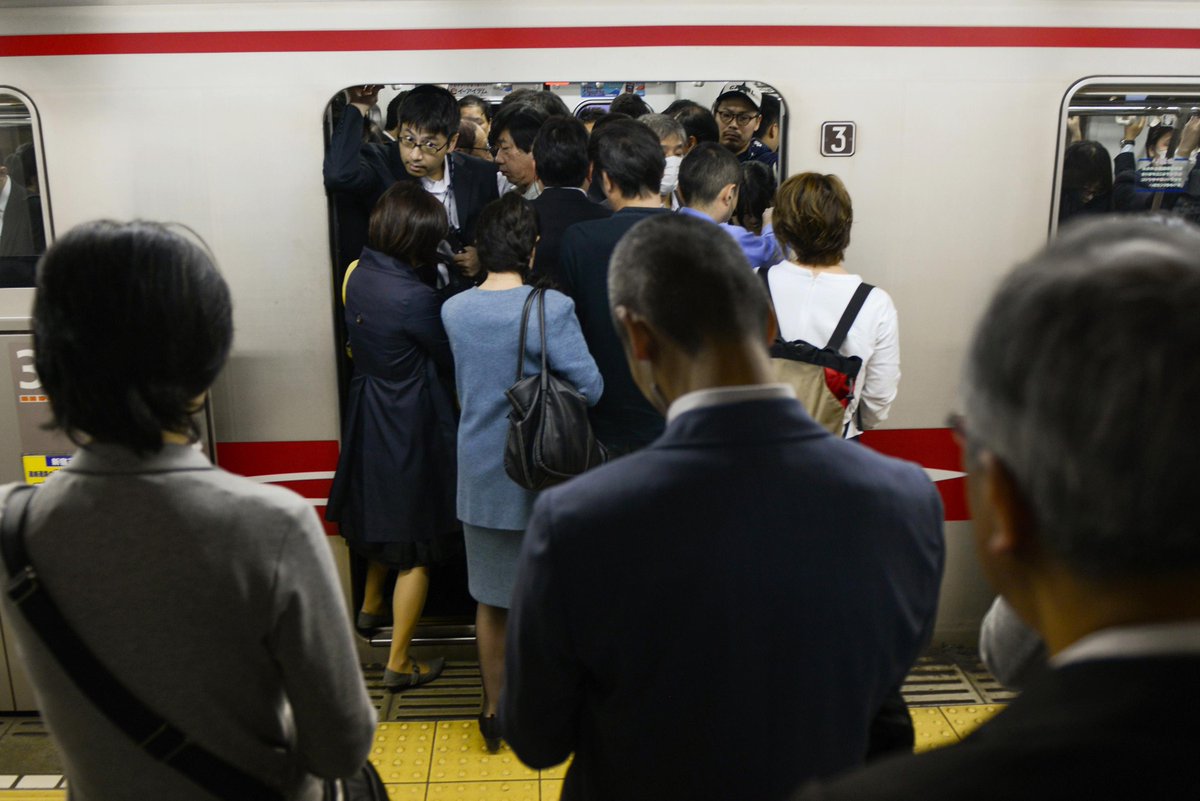 business's tweet image. Tokyo’s rail system, already straining at the seams, prepares for the Olympics bloom.bg/1FGOifW