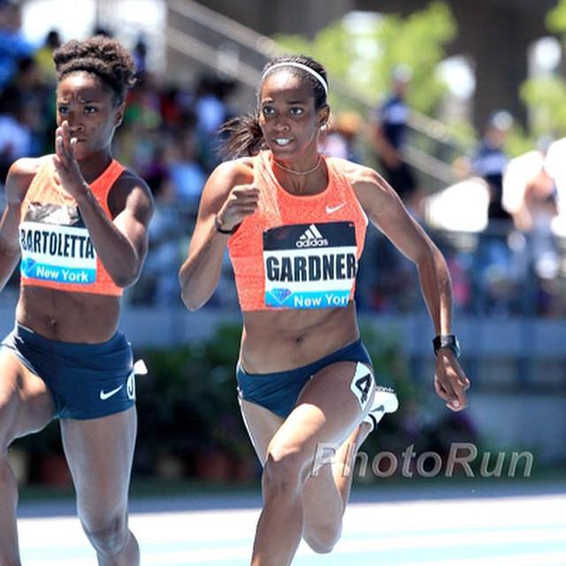 RunBlogRun's tweet photo. English Gardner, won the 100m today in 11.00, #AGPNYC http://t.co/RXuDPM1Bbz