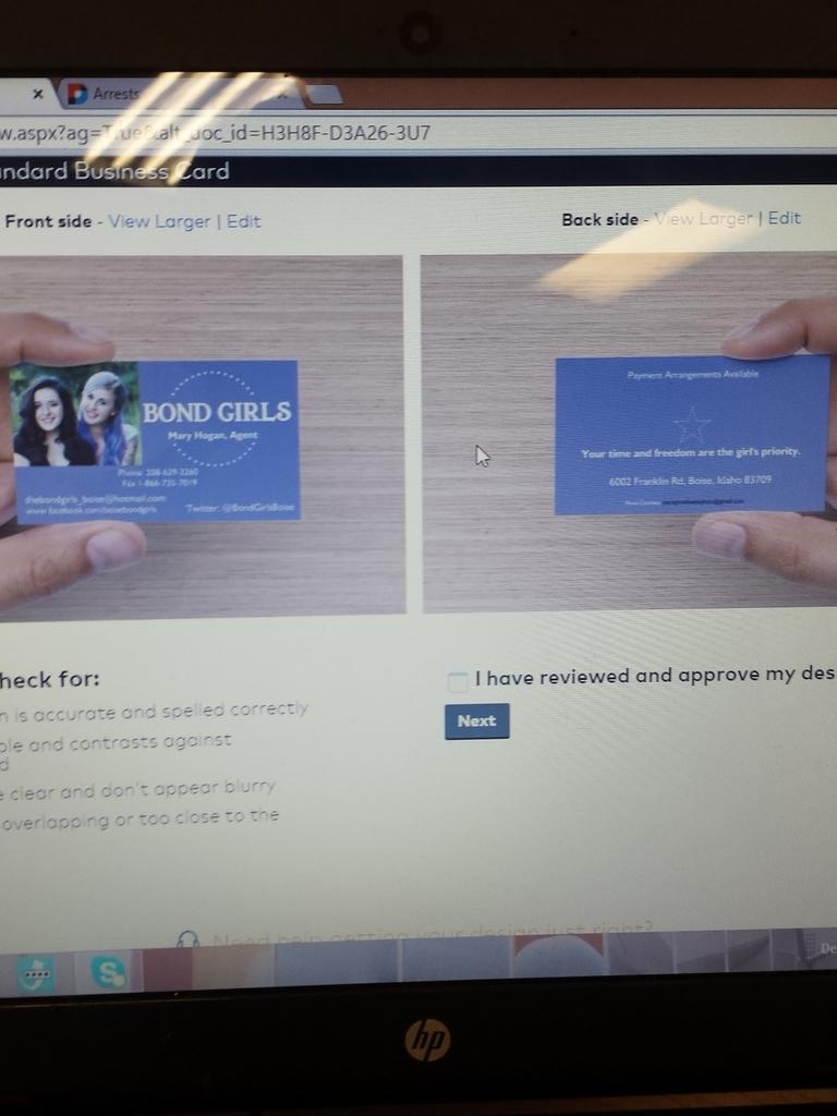 BondGirlsBoise's tweet photo. BRAND NEW BUSINESS CARDS!!! #bondgirls #thebondgirls #boisebail #bailbonds #boisebailbonds #boisebondgirls #business http://t.co/TOlrKoMbHR