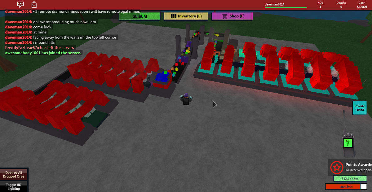 Popcorn Man On Twitter Berezaagames Roblox My Factory So Far Http T Co Kgygexxpi0 - destroy all wall es roblox