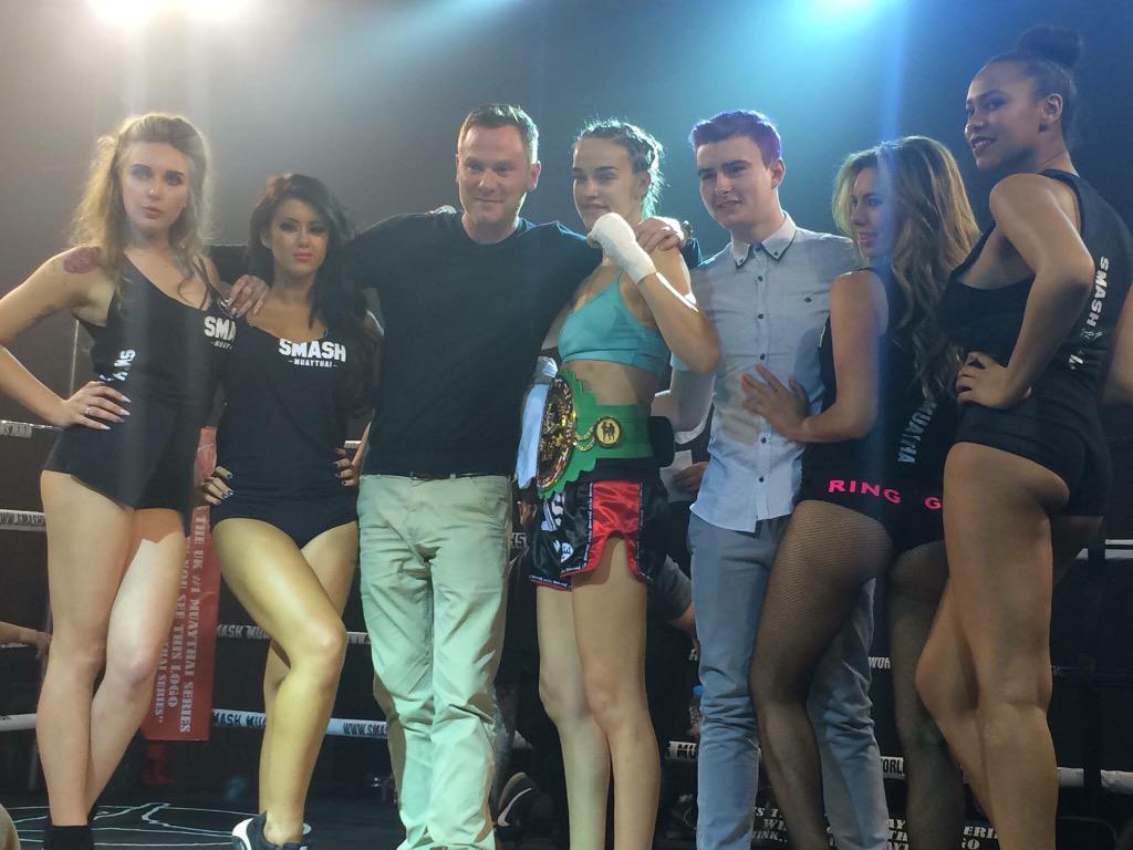 Hbkmcmahon's tweet photo. @TouchglovesGym and @AwakeningF champion #LucyPayne  wins another title fight at @SmashMTSeries http://t.co/07LetJxKRN