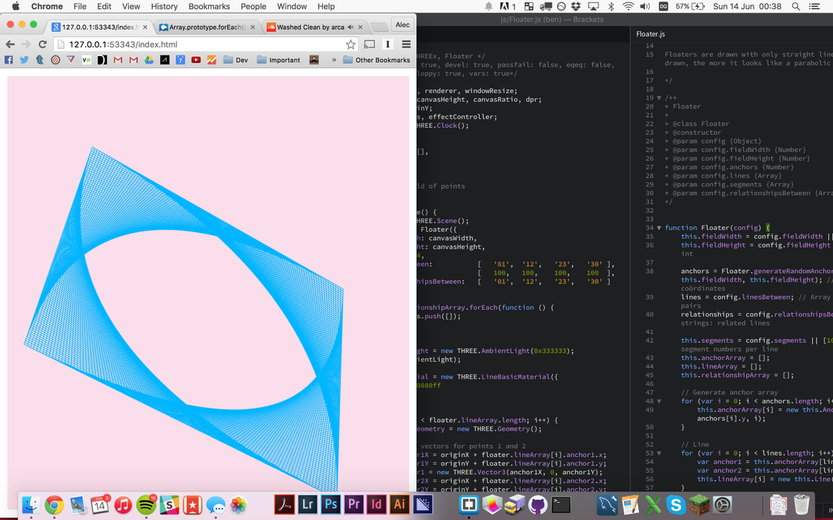 alecmolloy's tweet image. Things are v v v much coming together for this project with @nonstopbangin #threejs #webaudioapi