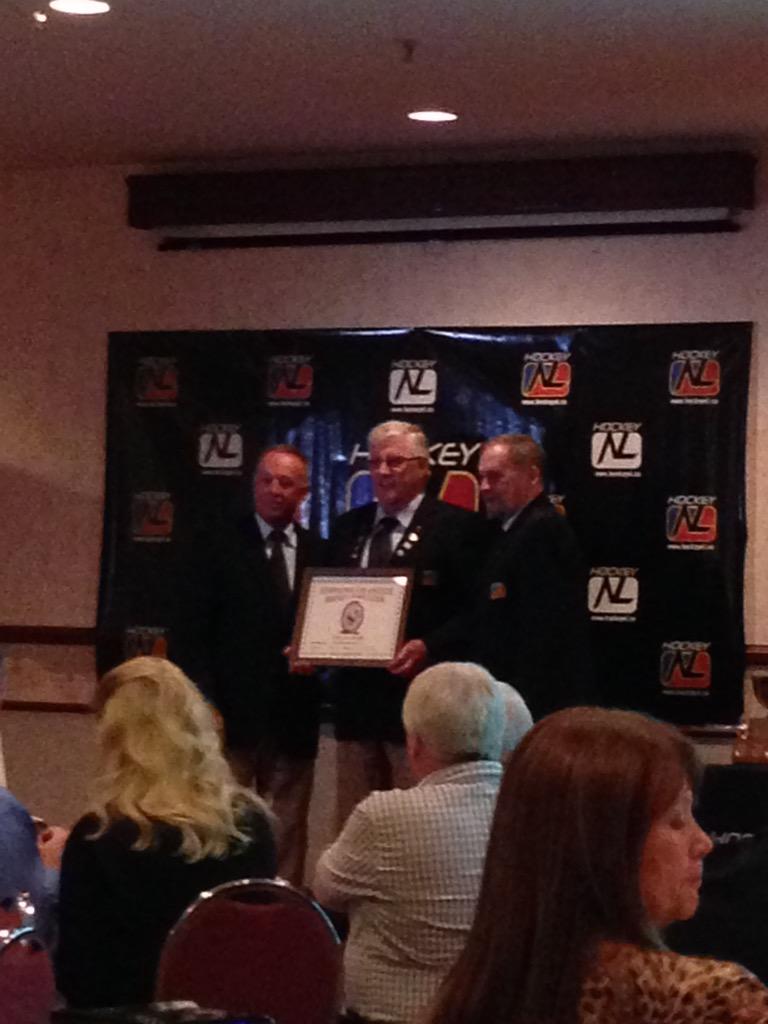 cryan94's tweet photo. Congrats to Kenny Williams of the @SouthernShoreJr Hockey association on his induction into the @HkyNL Hall Of Fame http://t.co/dPiwC1eImK
