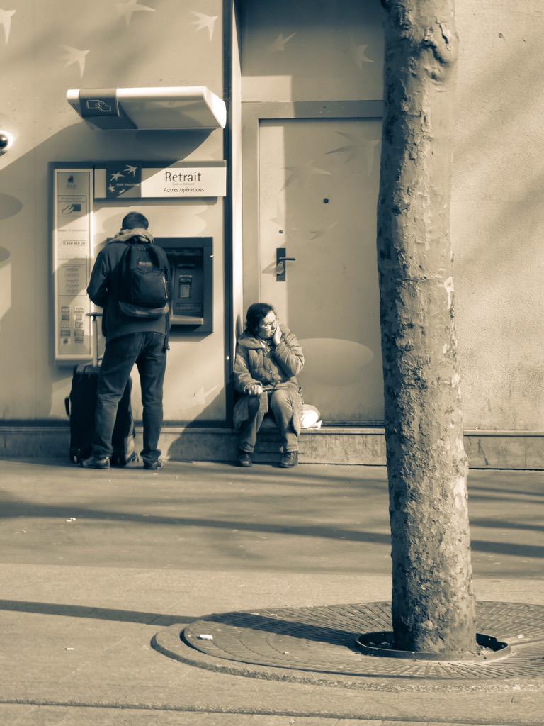 thescript's tweet image. I took this pic in Paris a few months ago. The woman&apos;s expression? If there was a caption, what should it say??? G