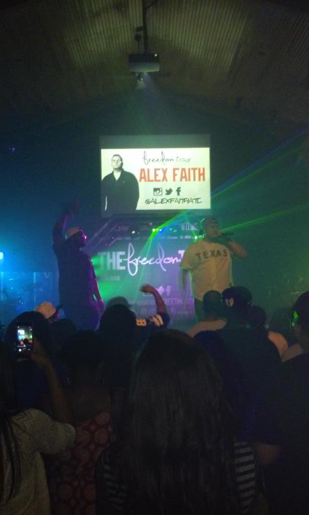 K711Radio1's tweet photo. #TheFreedomTour 2015 #Dallas #AlexFaith @alexfaithATL http://t.co/eRJSK8GHmf