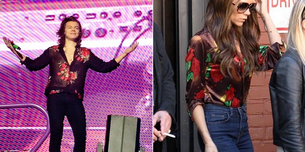 sugarscape's tweet photo. Shocking evidence that Harry Styles and Victoria Beckham are the same person http://t.co/JqaNFeJhNn http://t.co/jL4KZjmsDz