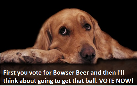 Closing in on 200 votes. Thanks all. Keep those votes coming and keep <a href="/bowserbeer/">Bowser Beer</a> flowing. bit.ly/1Gp2oZb