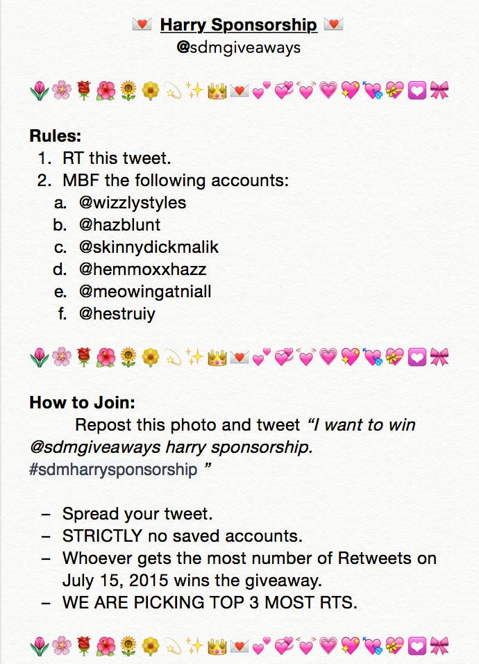 solodmsftw's tweet photo. I want to win @sdmgiveaways harry sponsorship. #sdmharrysponsorship http://t.co/Z43VsPoYrV