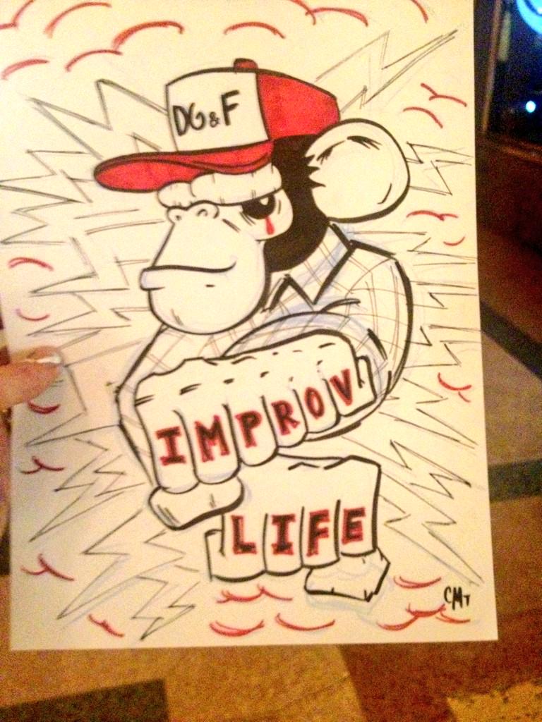 arsgratis's tweet image. Snagged this at the @dads_garage show. #improvlife @oohoohaah