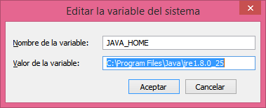 estbeins's tweet image. #CursoAndroid  variable de etorno JAVA_HOME