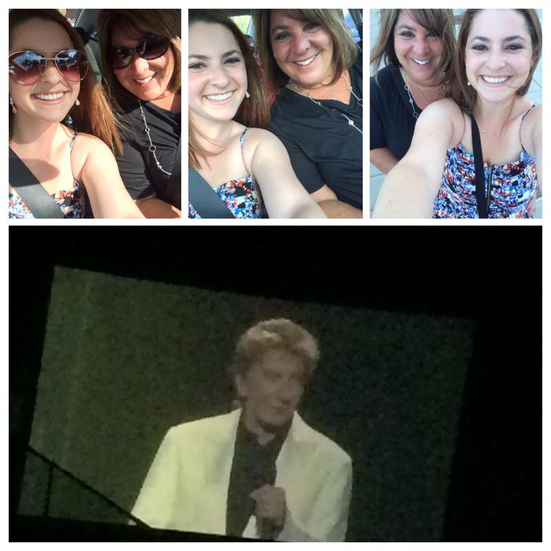 Had an amazing time with my amazing mom tonight at Barry Manilow. happy early birthday momma  