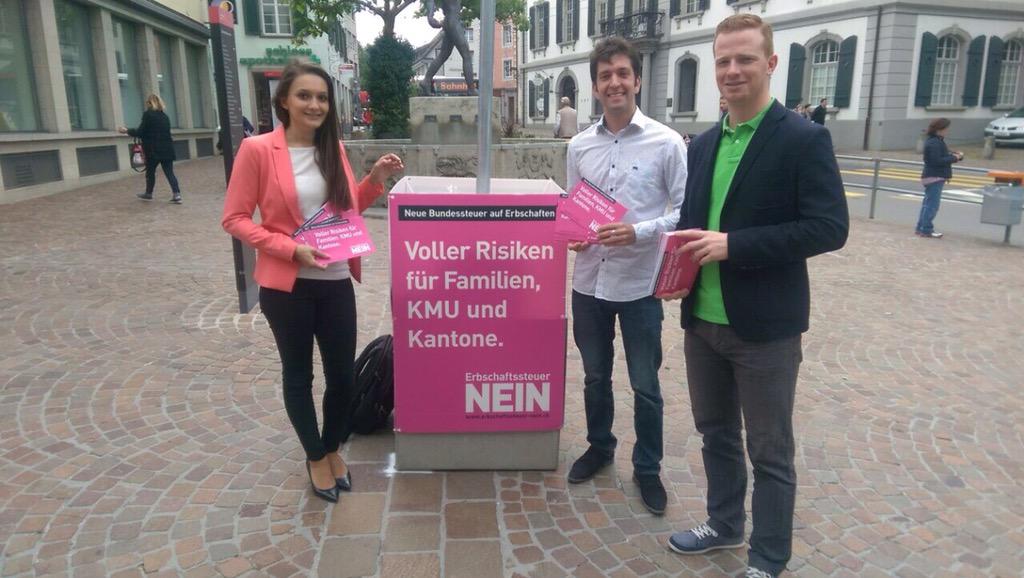KMUKiller's tweet photo. Eine engagierte Kampagne findet heute ihr Ende. Erste Gemeinderesultate stimmen uns zuversichtlich! #Abst15 http://t.co/pMine3Vny8