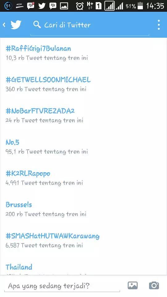 Yee naik jdi no 3 REZALLIANTS hebat kompak bngt bangga deh #hug 👏👏👏😍😍😘 cc <a href="/DA2_Reza/">ReZa zAKarya DA2</a> #NoBarFTVREZADA2