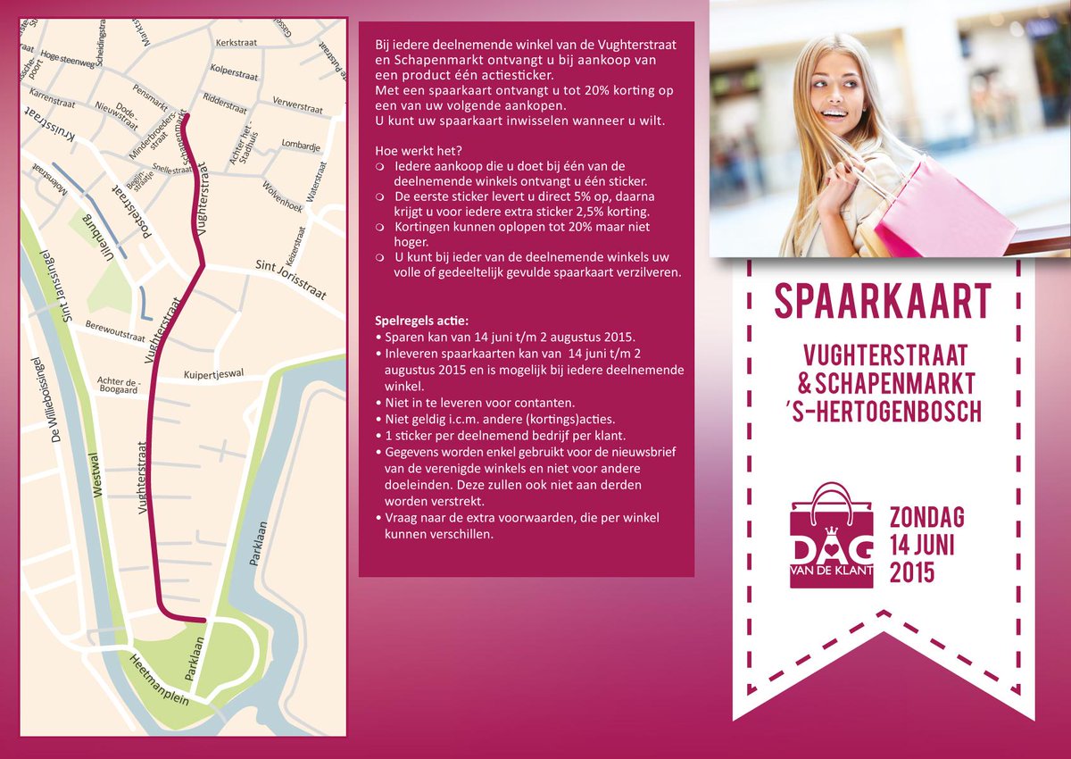 Van 12:00 uur tot 17:00 uur is het 'Dag van de Klant'. Onze ondernemers verwennen u graag met speciale aanbiedingen.