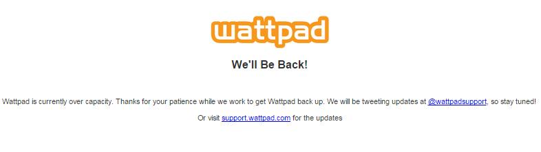 VioletBlossom33's tweet photo. That moment when you're gonna update your story and Boom! this happens #wattpadsupport http://t.co/RwLc56TqCz
