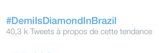 DemiVOSTFR's tweet photo. #INFO #DemiIsDiamondInBrazil était en TT Monde hier! http://t.co/AGutUypsK1