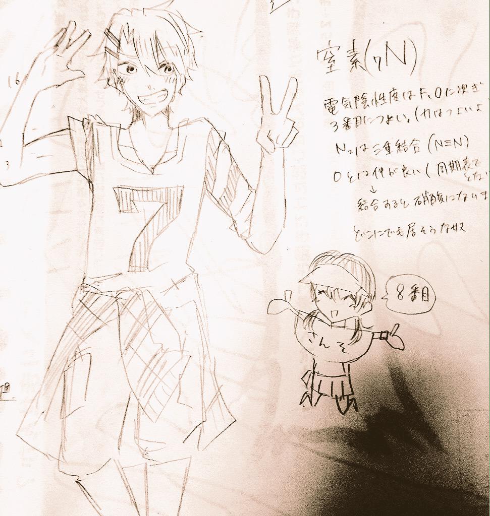 元素擬人化まとめ…
テスト終わったらペン入れたい() 