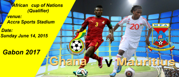 kumatube2's tweet photo. #Ghana vs #Mauritius
Sunday June 14 2015 3pm
Predict the scoreline http://t.co/HQr6ysqigO