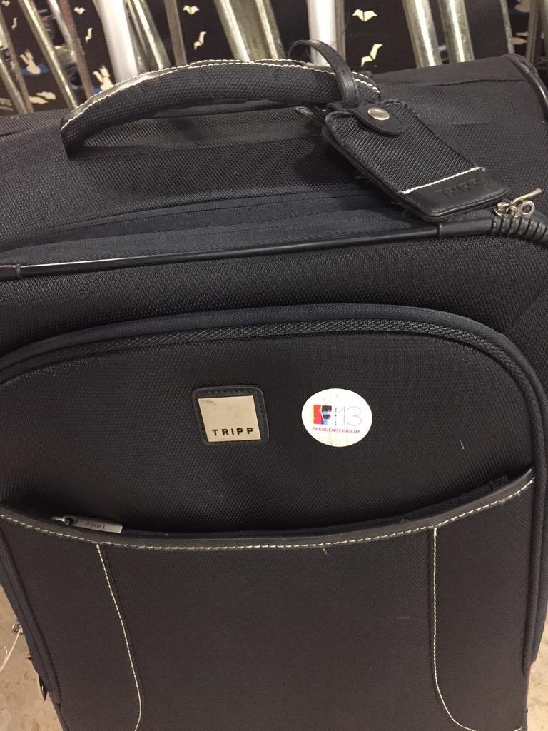 jayumcooper's tweet photo. @GlamYoda it's all about #freq13 when I travel. Need new stickers mate. http://t.co/NMfJ0EZHvQ