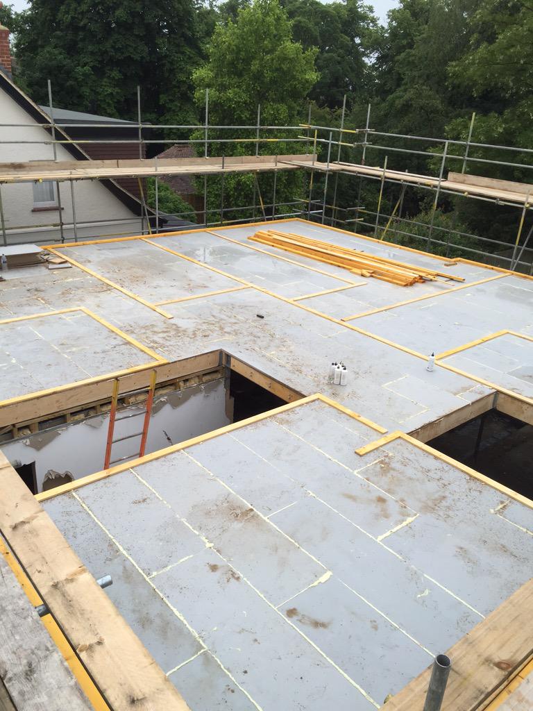 AbsoluteTcltd's tweet photo. Latest Wokingham project for SIPs Eco panels. Ready for the first floor http://t.co/Y5Md1X26QW