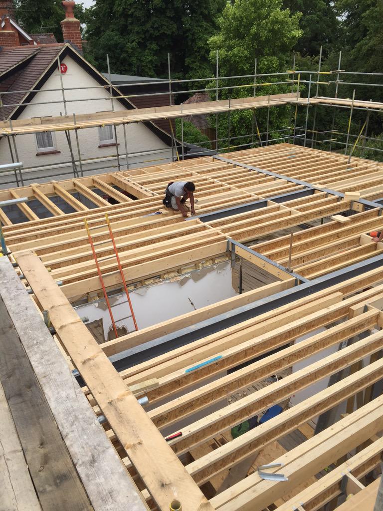 AbsoluteTcltd's tweet photo. Latest Wokingham project for SIPs Eco panels. Ready for the first floor http://t.co/Y5Md1X26QW