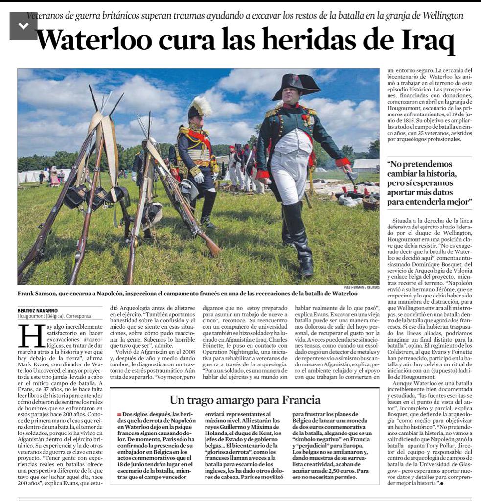 beanavarro's tweet image. Las heridas de Iraq y Afganistán se curan en Waterloo. Lo contamos hoy en @LaVanguardia #Waterloo2015 #Hougoumont