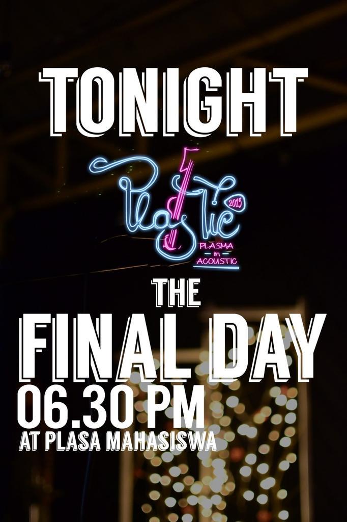 Jangan lewatkan babak final <a href="/PLASTIC2015/">PLASTIC STAN</a> di Plasa Mahasiswa mulai pkl. 18.30. Ayo datang dan ramaikan!