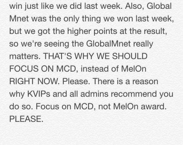HuisuYoon's tweet image. The reason why we should focus on MCD, rather than MelOn. Please. PLEASE.