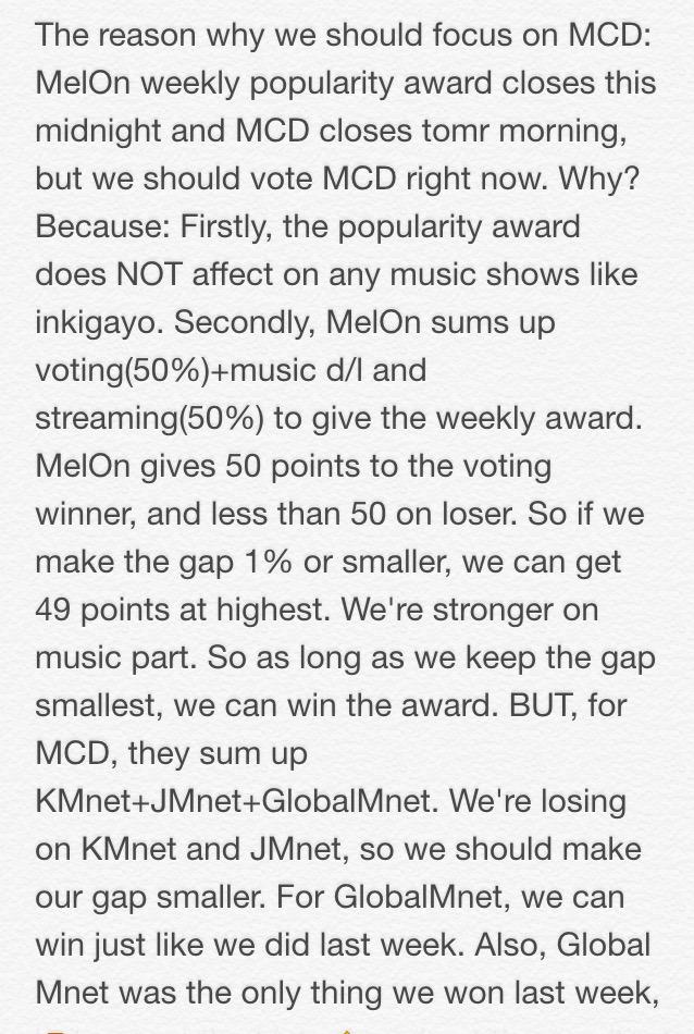 HuisuYoon's tweet image. The reason why we should focus on MCD, rather than MelOn. Please. PLEASE.