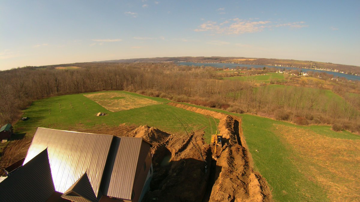 #drone <a href="/waterfurnace/">WaterFurnace</a>  at <a href="/ACESgeothermal/">ACES-Energy </a> we take aerial drone photos of all our jobs!!