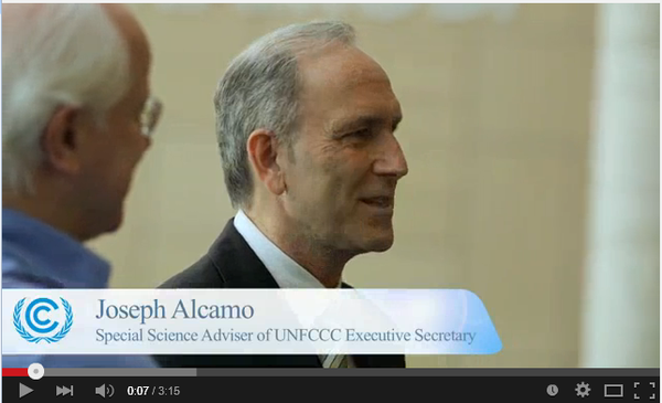 UNEP's tweet photo. Chief @UNFCCC scientific adviser explains the 2°C goal in new #Action2015 video: http://t.co/8wPxjQM0K7 #SB42 http://t.co/zCurBwmrU4