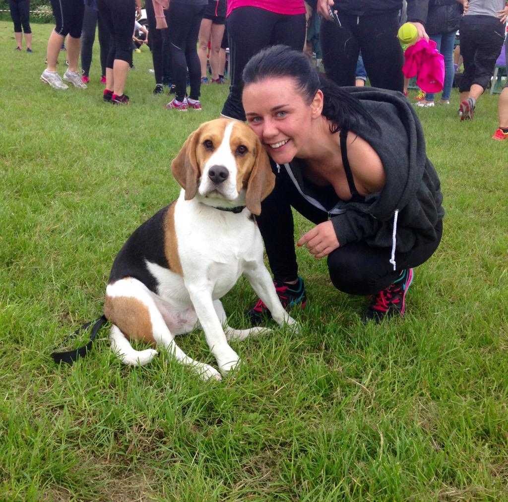 Mum did a 5k muddy obstacle course today! I met her at the finish line 🐶🐶❤️❤️