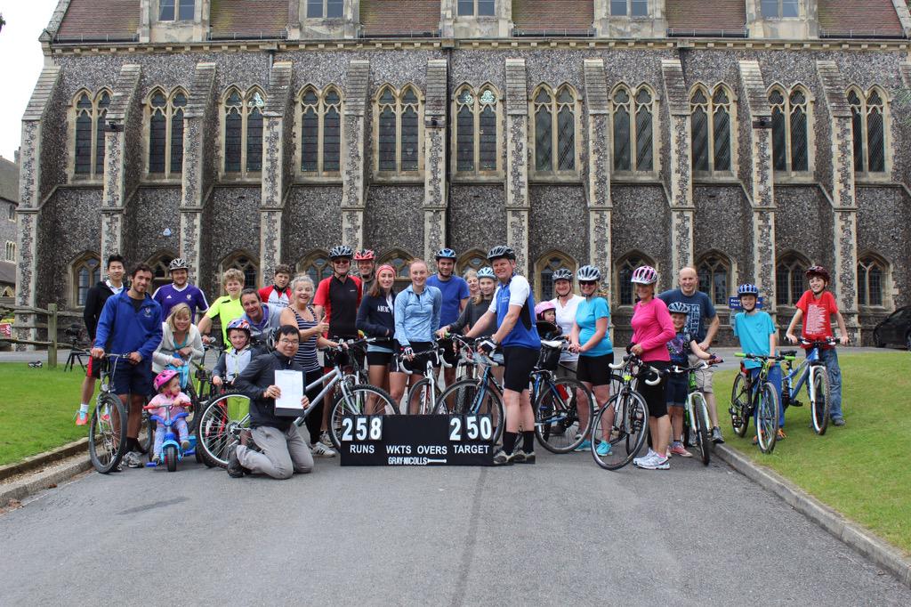 CyclinScience's tweet photo. Thanks to the @LancingCollege staff, pupils and friends who completed the Climb for Nepal Everest challenge today http://t.co/GrBRs3Nr49