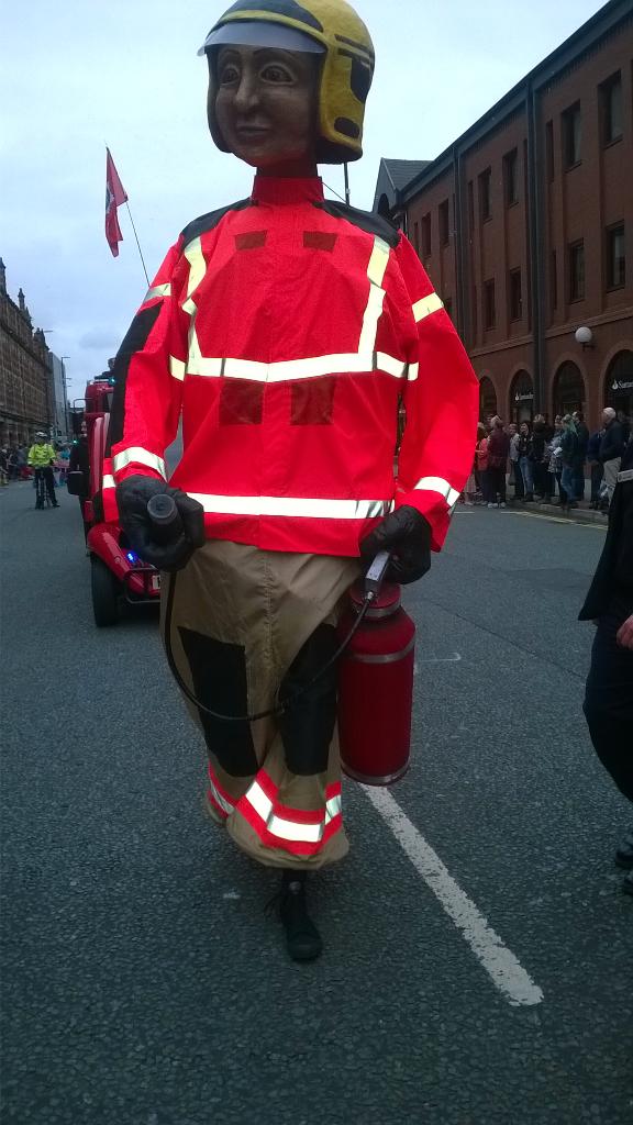 GeoffH2020's tweet photo. Even our puppet's wearing new layered PPE http://t.co/93cKuhnTQe