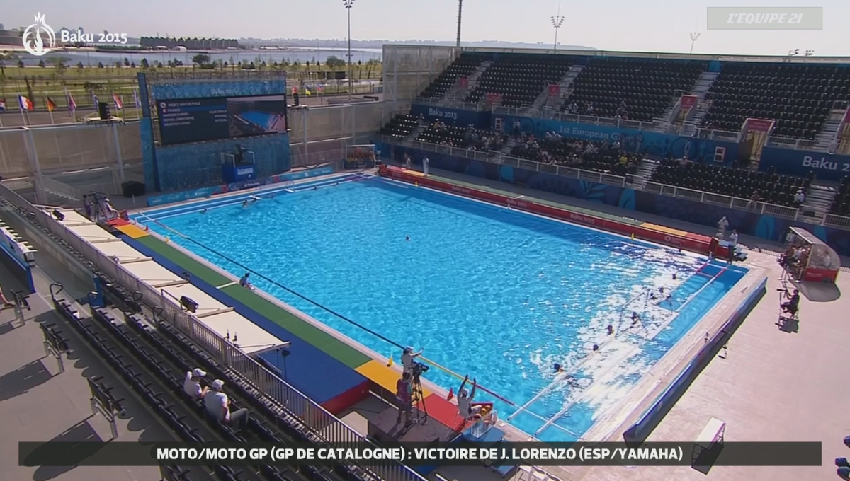 lachainelequipe's tweet photo. Direction le Water Polo pour suivre le match entre la France 🇫🇷 et l'Ukraine 🏊 #Baku2015 http://t.co/BirxCo8VWp