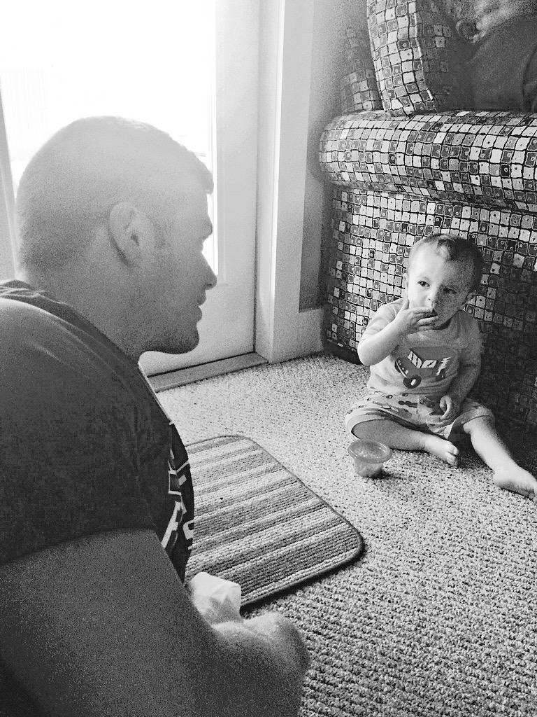 meg_james91's tweet photo. Two of my favorite boys @Connor_H_James #uncleconnor #lifeofclyde http://t.co/AxoVZ96NGN