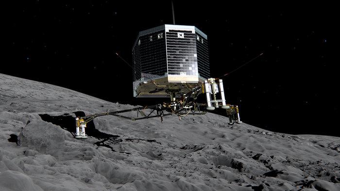 ROGAstronomers's tweet photo. YES!!! @ESA's comet lander #Philae has woken up after sleeping on Comet 67P for seven months! http://t.co/HWLvG9Sk5o http://t.co/7sdWvU1h6Y