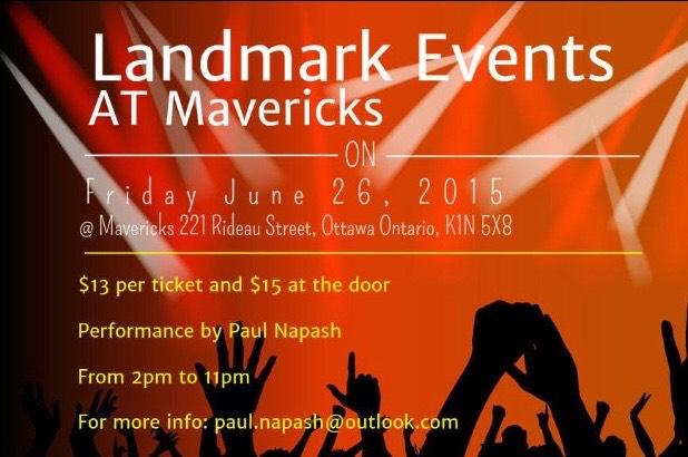catchAwish15's tweet image. Mark your calendar for FRIDAY JUNE 26! @pnapash will be performing at MAVERICKS 221 RIDEAU ST #Ottawa