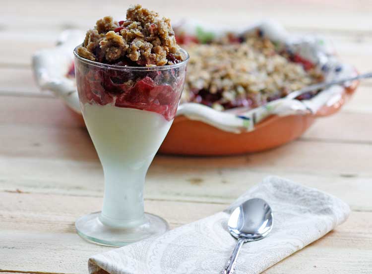 MMDaughter's tweet image. Cherry Berry Crunch Crumble &amp;gt; mymothersdaughter.net/cherry-berry-c…