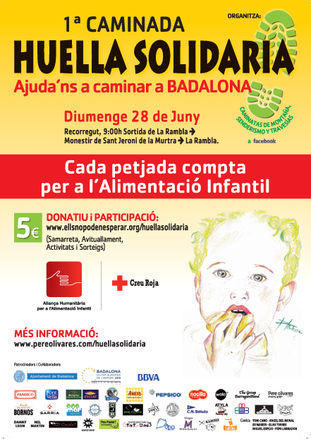 montsolidario's tweet photo. @BadamoniOficial ¿ayuda difundir EVENTO SOLIDARIO 28 junio BADALONA http://t.co/P4lRhX7mzx fiesta caminata solidaria http://t.co/WnZM7fSpcP