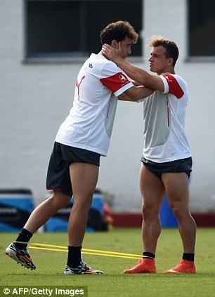Soccer_Life3's tweet photo. Shaqiri never skips #legday http://t.co/iq0235Uam8