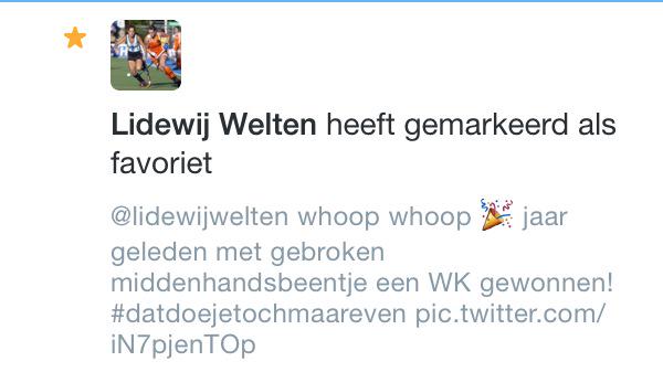 TeamLidewij's tweet photo. Favo van Lidewij :)💪 http://t.co/4HHDNsKcgC