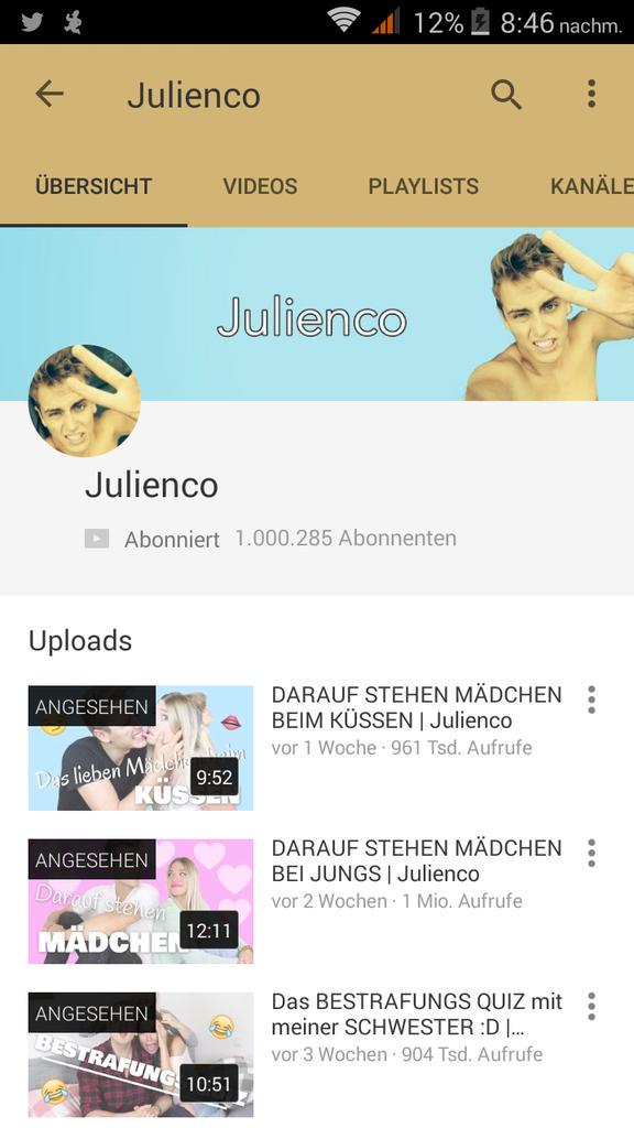 Alinaabeee's tweet photo. @julienco_ Ich bin so stolz auf dich Juli😍❤🙈 Du hast es auch geschafft! #1MioFuerJuli #1mioJencos ❤🙊 @julienco_ http://t.co/JzEIfWkhqZ