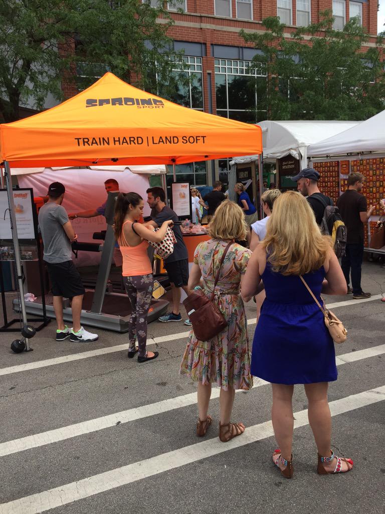 SproingFit's tweet photo. Killing it at the old town art fair- check us out http://t.co/fh0GUVeOpL