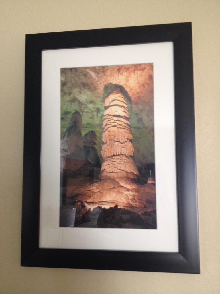HaightLovett's tweet photo. In-room art at the #LaQuinta near #CarlsbadCaverns. Hilariously appropriate, no? http://t.co/k1J6v3LZsc