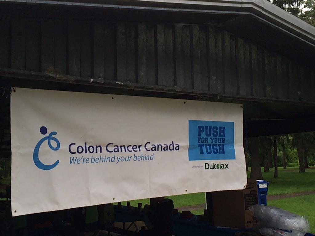 monstermachu's tweet photo. A little rain never hurt anybody! Great day at the #PushForYourTushCA!! @ColonCancerCDA http://t.co/YVVJDkPxYx