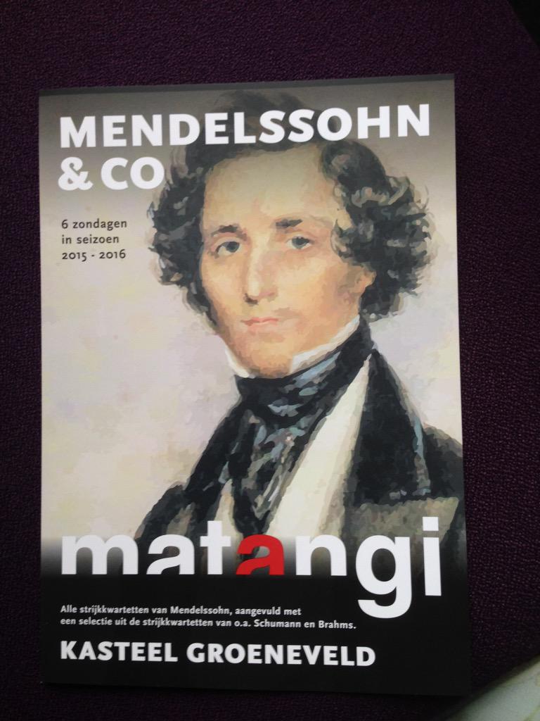 GroeneveldBaarn's tweet photo. alle 16 Strijkkwartetten van Beethoven klonken hier. Unieke prestatie @MatangiQuartet! Op naar Mendelssohn! http://t.co/0CPjCPsWiR
